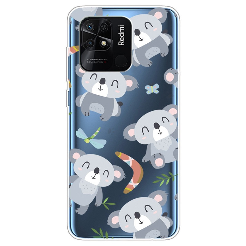 Xiaomi Redmi 10C Transparent Case Multiple Koalas