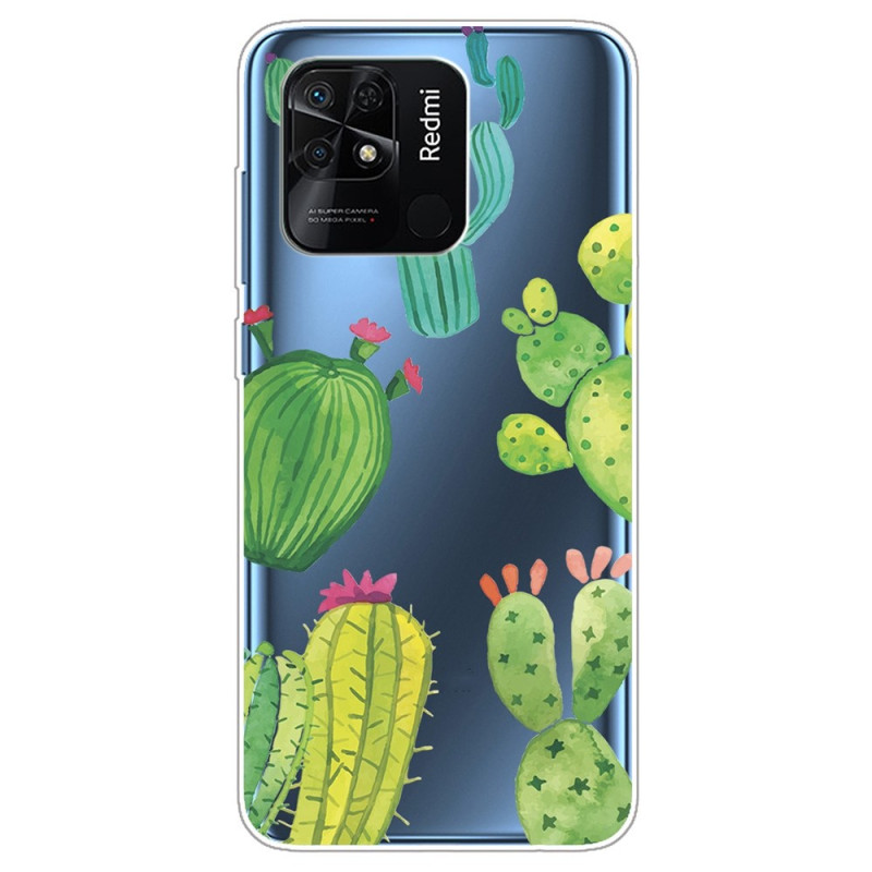 Xiaomi Redmi 10C Transparent Cactus Case