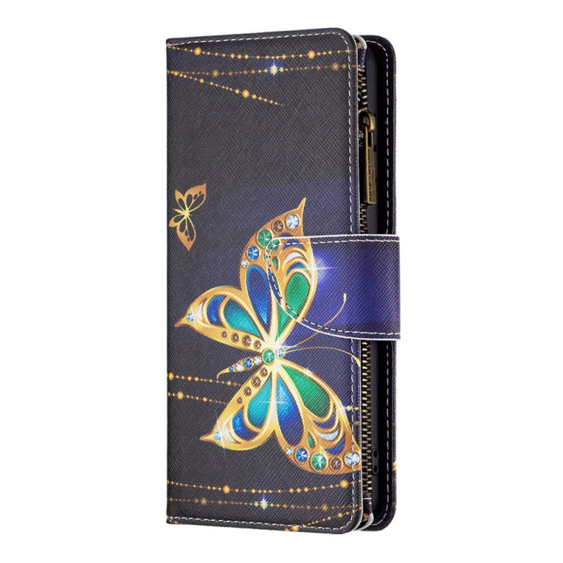 Xiaomi Redmi 10C Case Zipped Pocket Butterflies