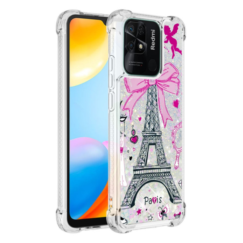 Xiaomi Redmi 10C Glitter Eiffel Tower Case
