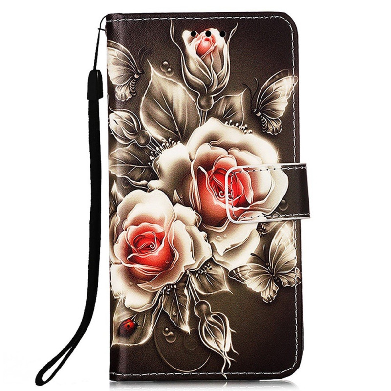 Xiaomi Redmi 10C Floral Strap Case