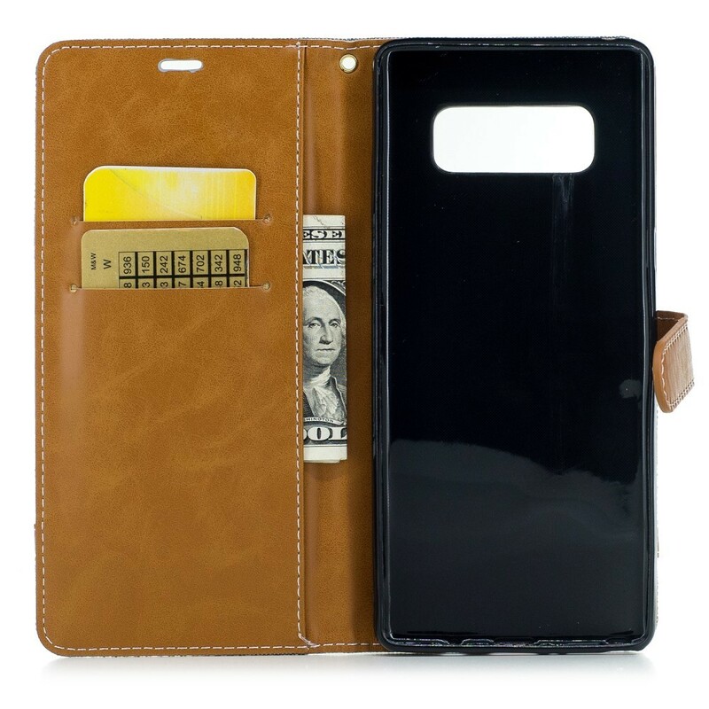 Samsung Galaxy Note 8 Fabric and Leather Effect Case - Dealy
