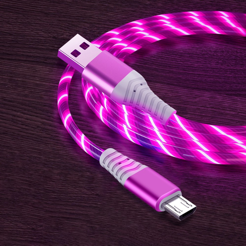 USB to Micro-USB LED Charging Cable
