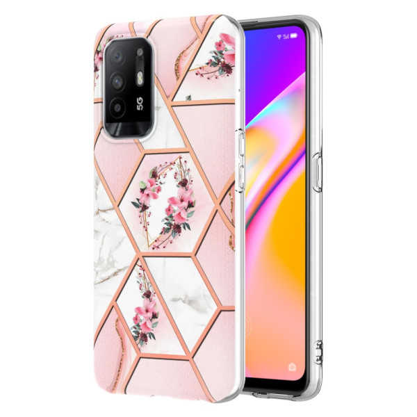 Case Oppo A94 5G Marble Geometric Coloured