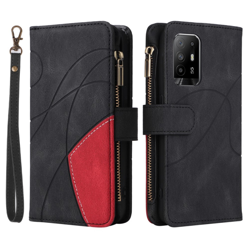 Case Oppo A94 5G Bicolor Wallet with Lanyard