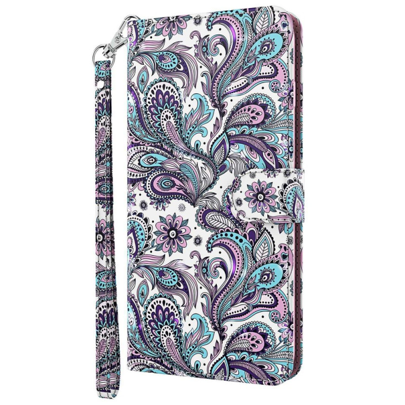 Case Oppo A94 5G Flower Pattern with Strap
