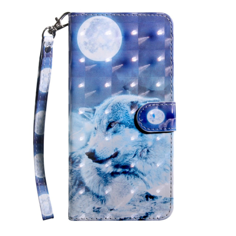 Oppo A94 5G Wolf Case with Strap