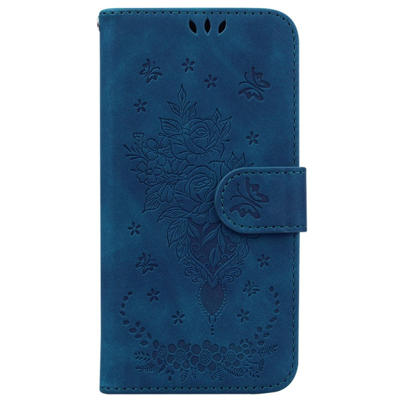 Xiaomi Redmi 10C Rose and Butterfly Strap Case