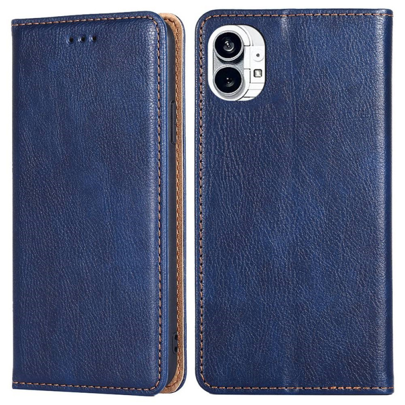 Flip Cover Nothing Phone (1) Simili Cuir Coutures
