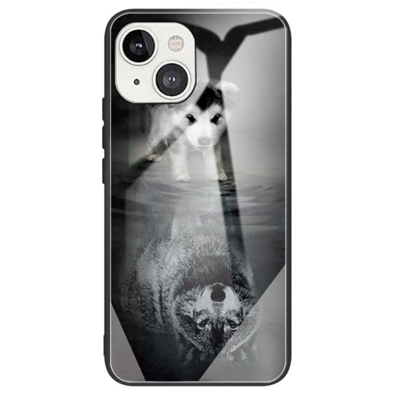 Puppy Dream iPhone 14 Tempered Glass Case