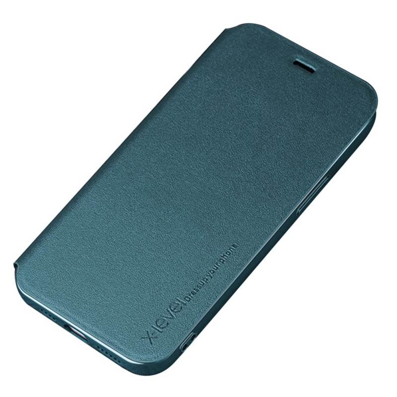 Flip Cover iPhone 14 Simili Cui X-The
vel