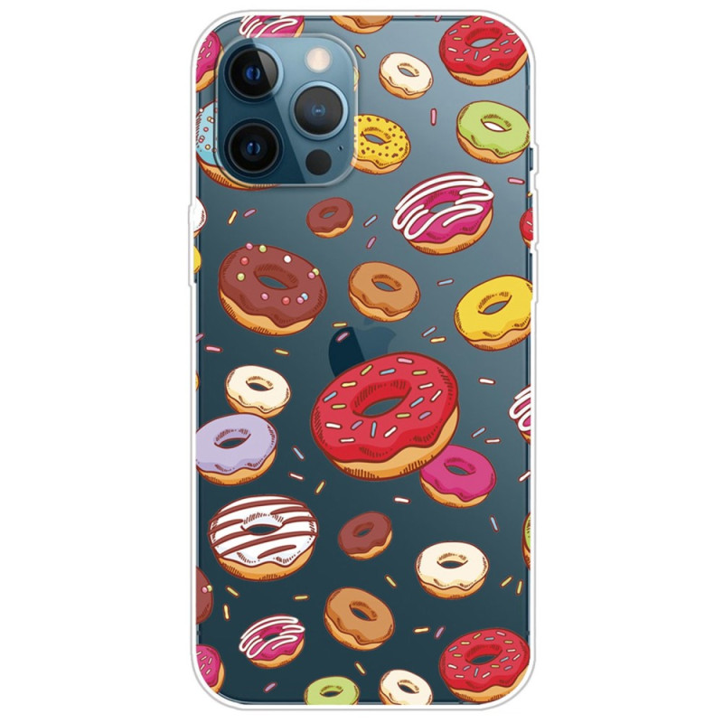 Case iPhone 14 Pro Transparent Donuts