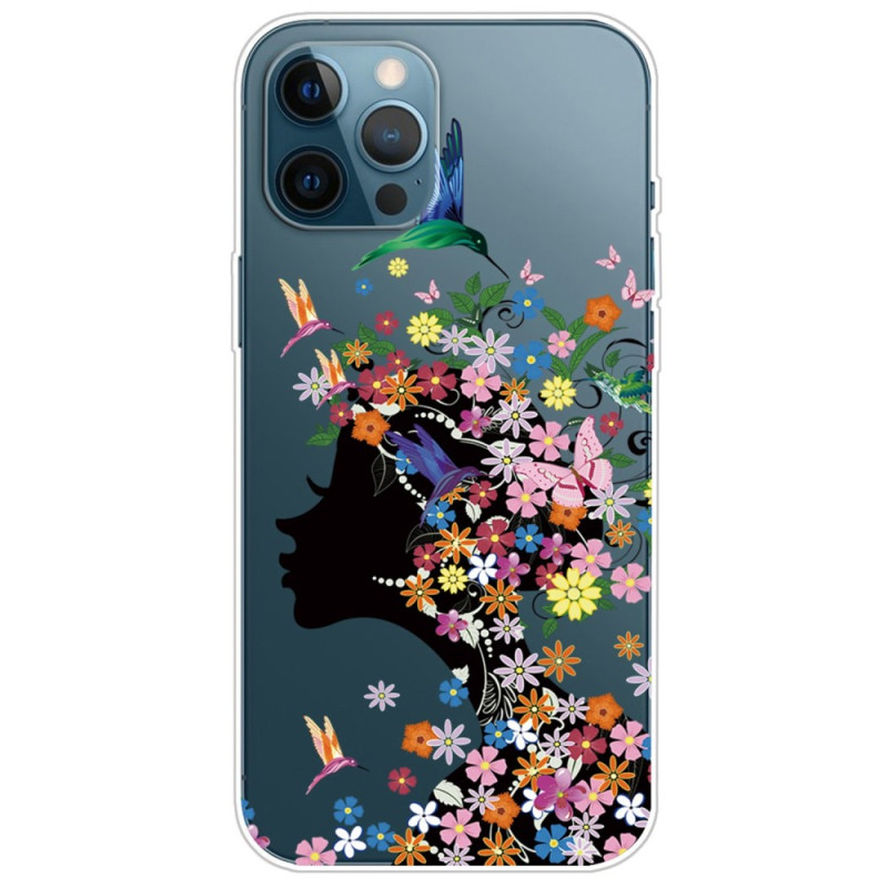 Case iPhone 14 Pro Tête Fleurie