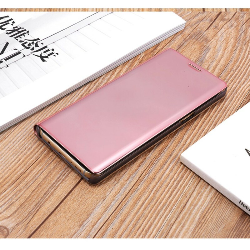 Flip Cover Samsung Galaxy Note 8 Mirror And Leather Effect