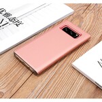 Flip Cover Samsung Galaxy Note 8 Mirror And Leather Effect