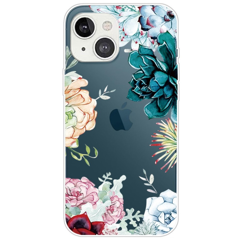 Watercolour Flowers iPhone 14 Plus Case