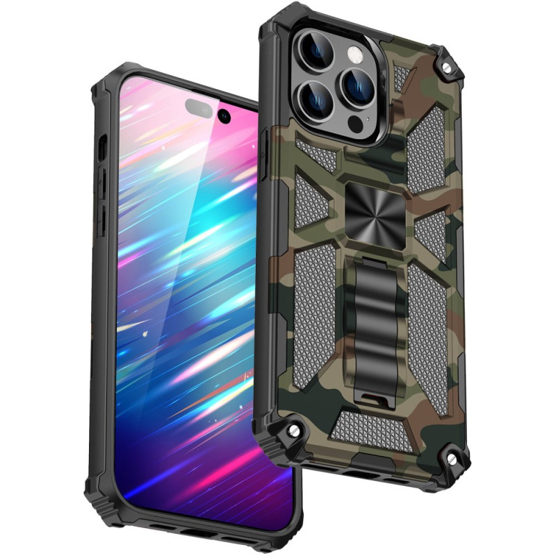 Case iPhone 14 Pro Camouflage Removable Support