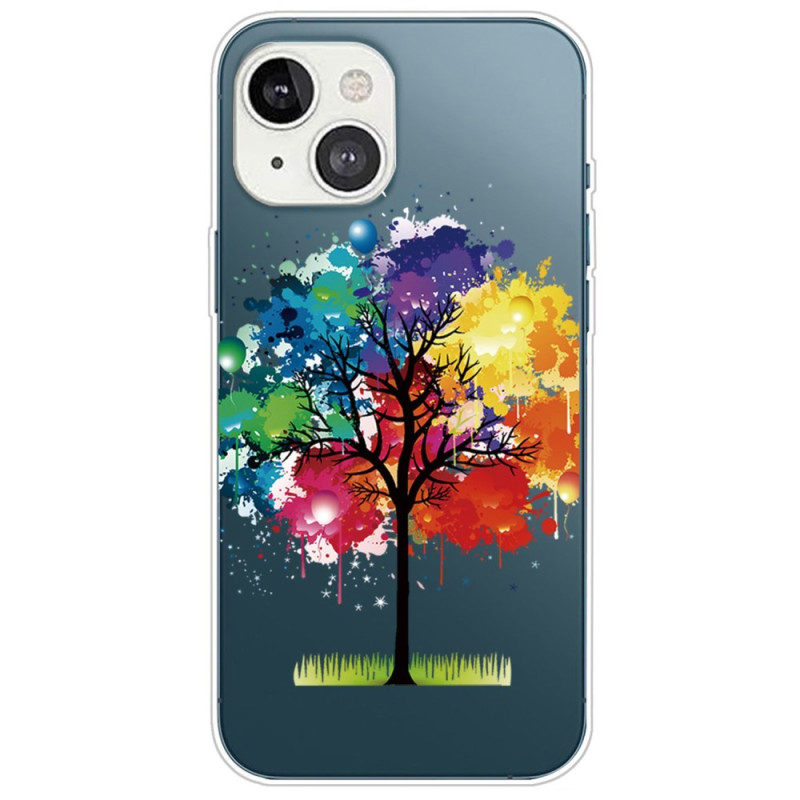 Watercolour Tree iPhone 14 Plus Transparent Case