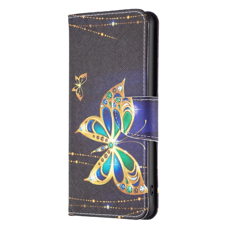 iPhone 14 Pro Max Gold Butterfly Case