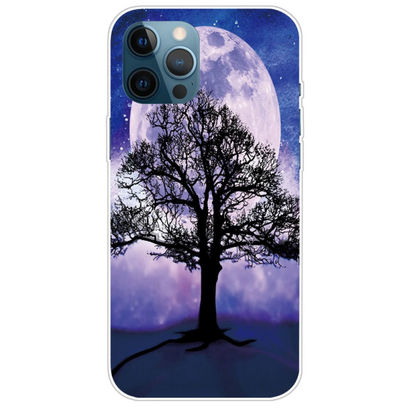 Case iPhone 14 Pro Max Tree Under the Moon