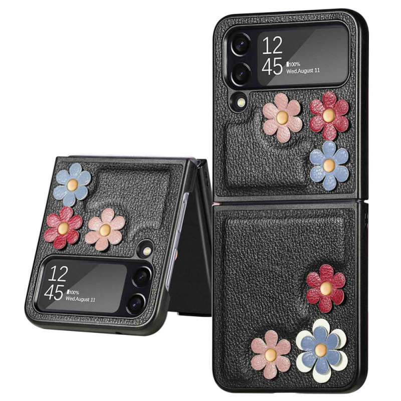 Samsung Galaxy Z Flip 4 Mock The
ather Case Flowers