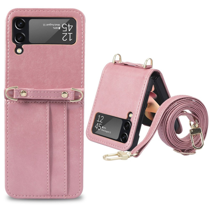 Samsung Galaxy Z Flip 4 The
ather Style Case Card Holder and Strap