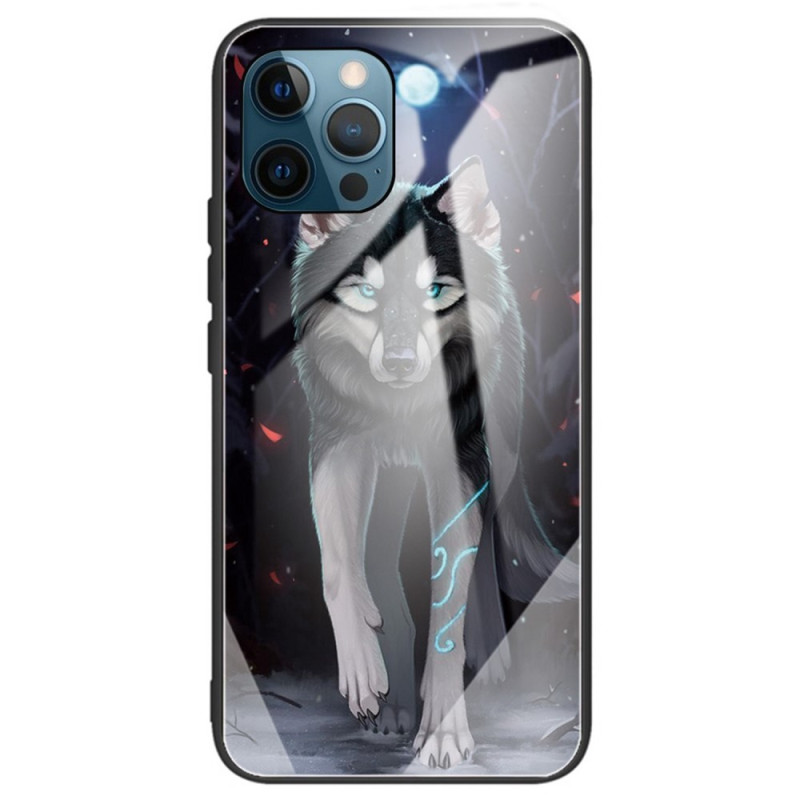 Case iPhone 14 Pro Max Tempered Glass Wolf