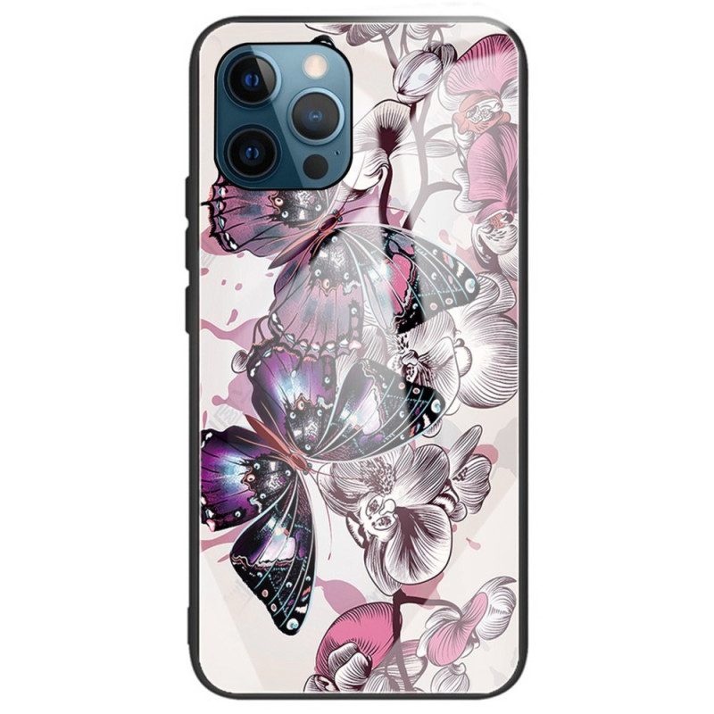 Case iPhone 14 Pro Max Tempered Glass Butterflies