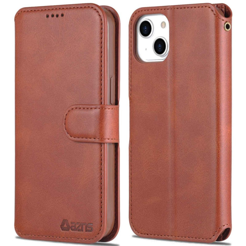 The
ather Case for iPhone 14 Plus AZNS Classique Effet Cuir