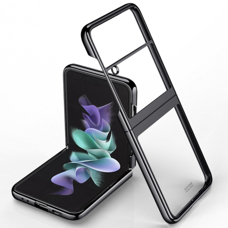 Samsung Galaxy Z Flip 4 Transparent Case Metal Frame