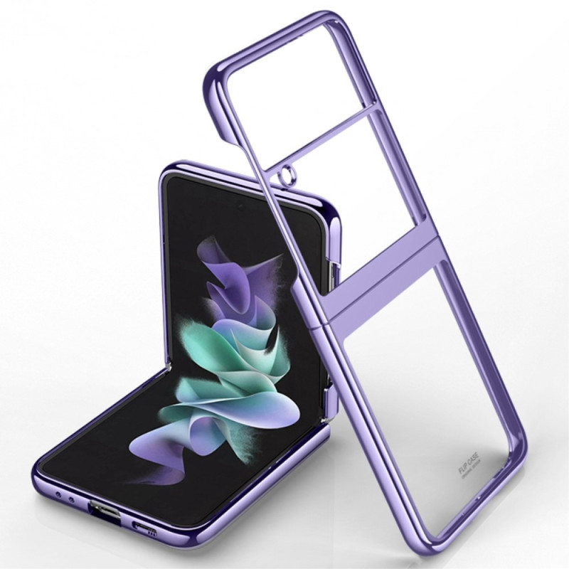 Samsung Galaxy Z Flip 4 Transparent Case Metal Frame