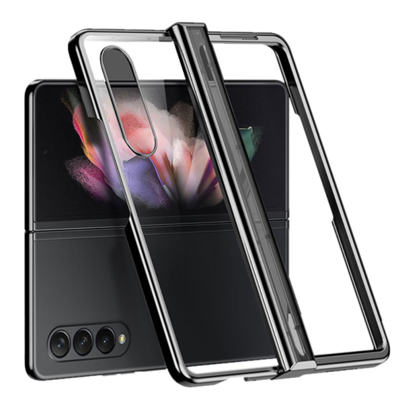 Samsung Galaxy Z Fold 4 Transparent Metallic Hinged Case