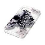 iPhone X Transparent Skull & Crossbones Case