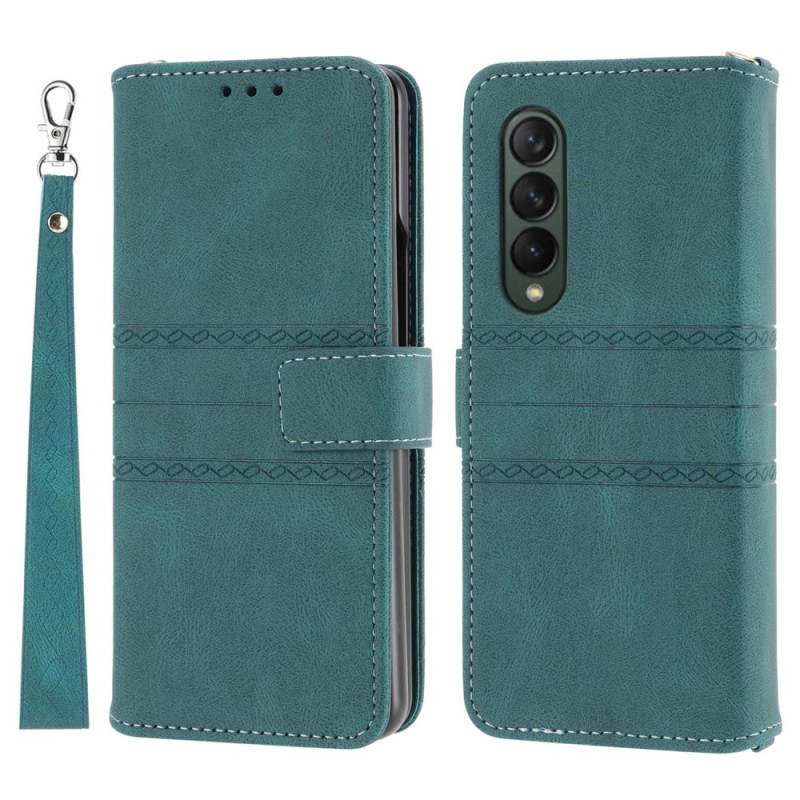 Case Samsung Galaxy Z Fold 4 Faux The
ather Belt Pattern