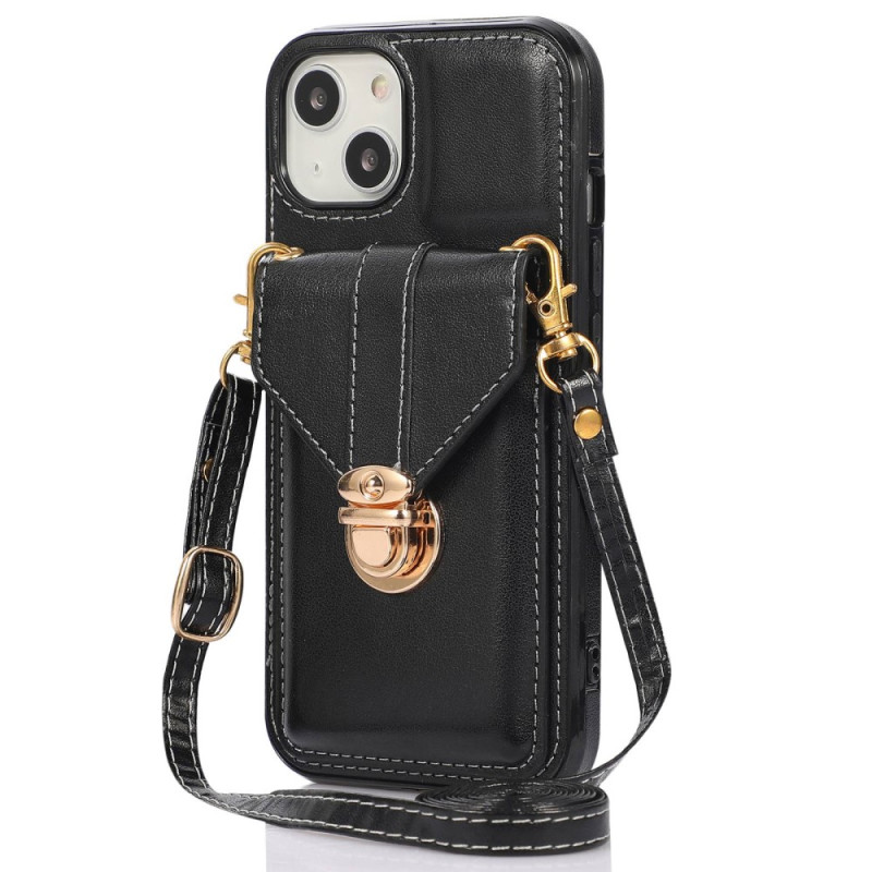 Case iPhone 14 Shoulder Strap Wallet