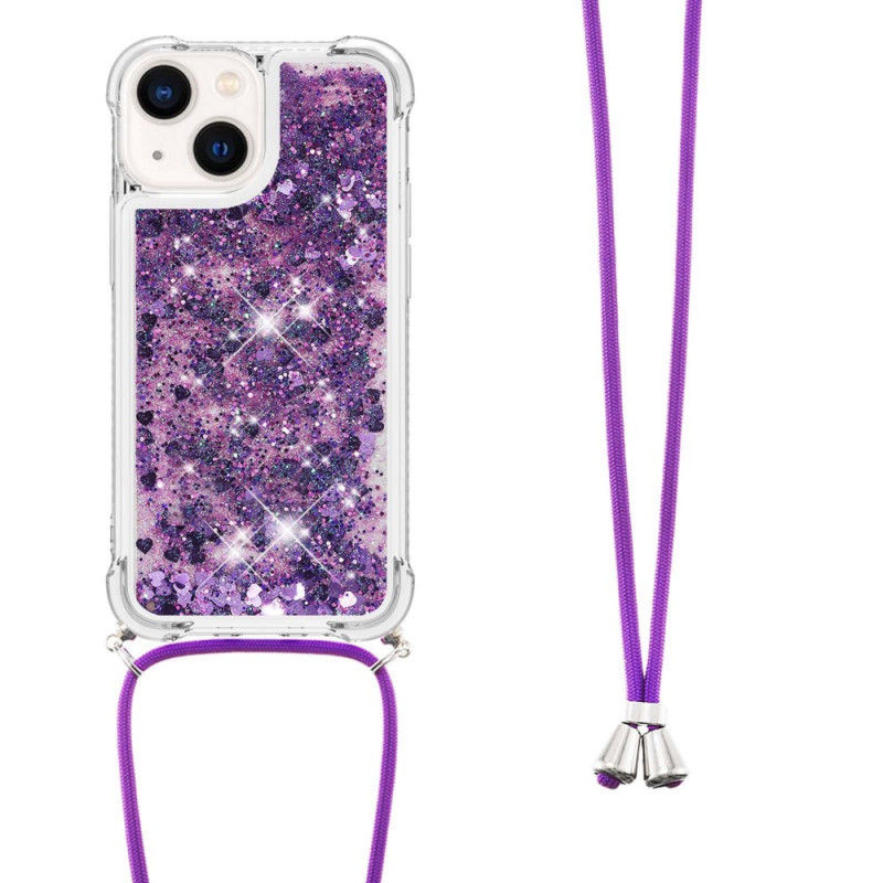 iPhone 14 Plus Glitter Cord Case