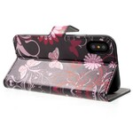 iPhone X Case Butterflies and Flowers
