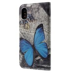 Cover iPhone X Papillon Bleu