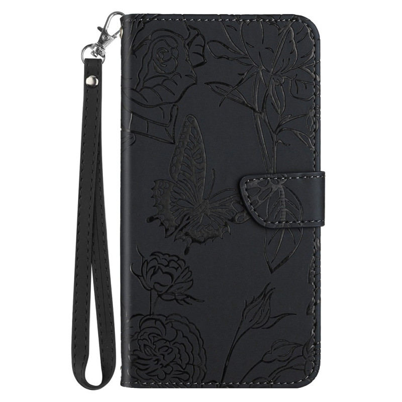 Case Oppo Reno 8 Butterflies with Strap