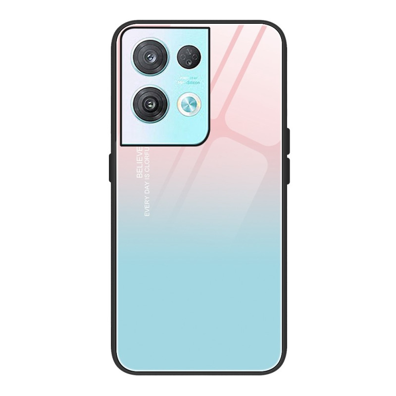 Oppo Reno 8 Pro Case Tempered Glass Gradient