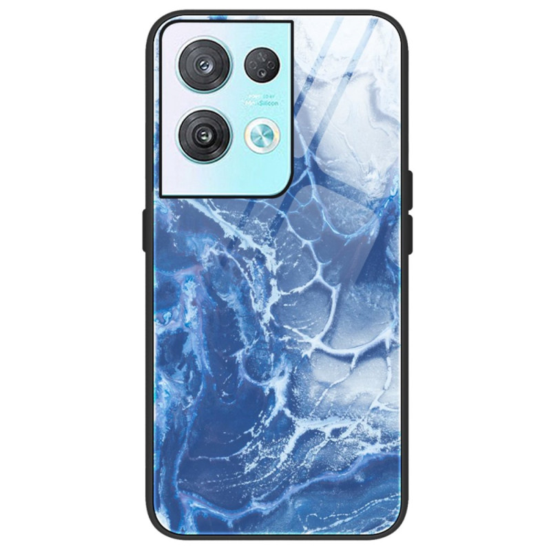 Oppo Reno 8 Pro Tempered Glass Case Marble Colors