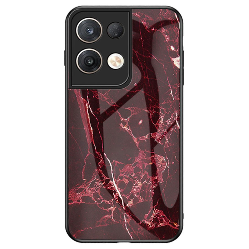 Oppo Reno 8 Pro Marble Tempered Glass Case