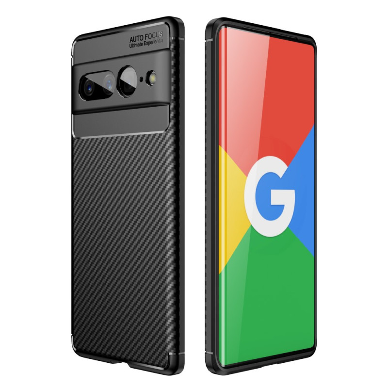 Google Pixel 7 Pro Case Flexible Carbon Fibre Texture