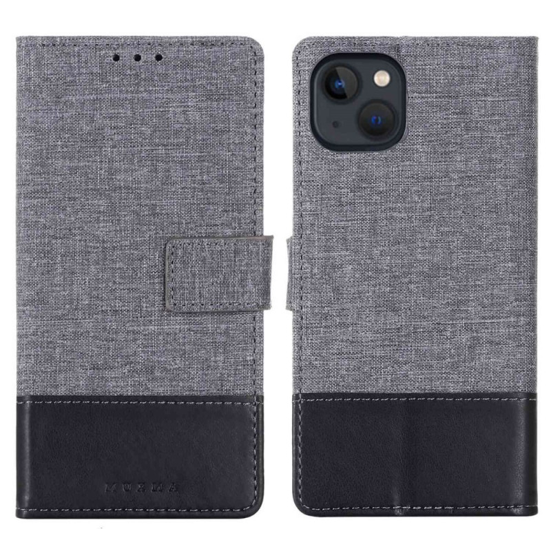 iPhone 14 Plus Case Fabric and The
ather Effect MUXMA