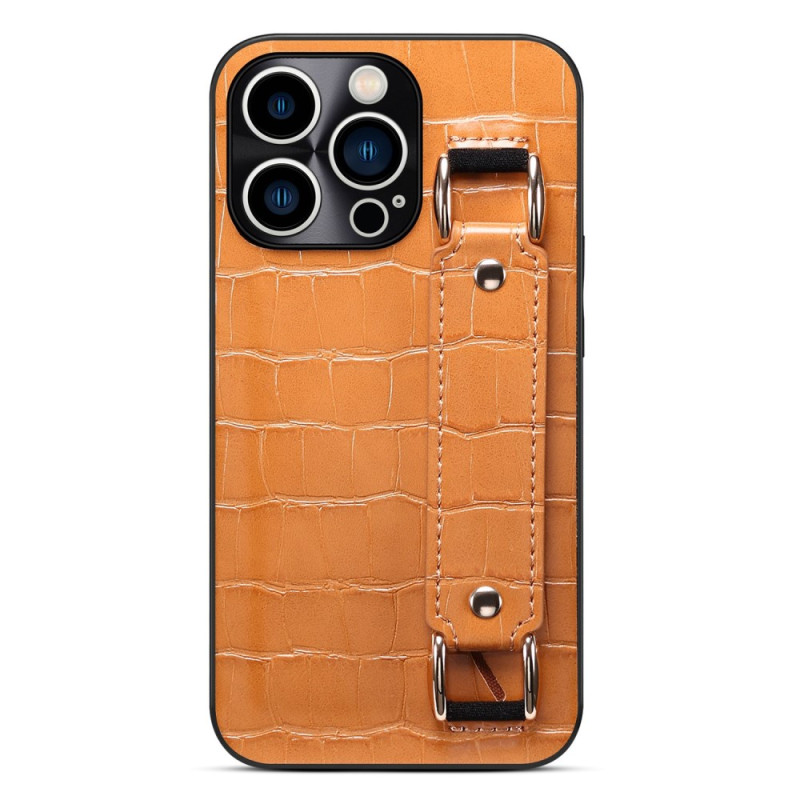 Case iPhone 14 Pro Max Card Case with Croco Support Strap