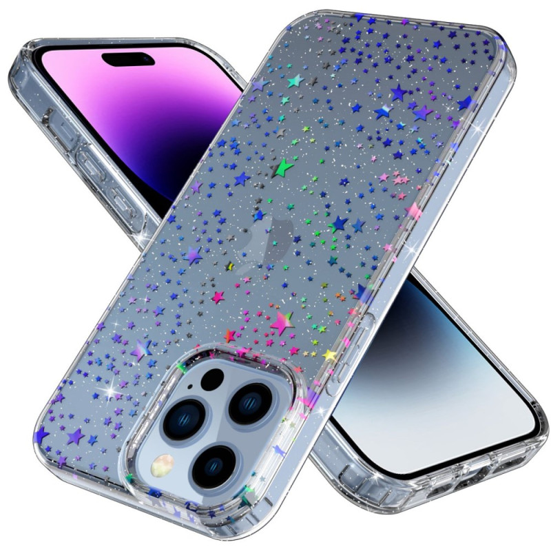 Case iPhone 14 Pro Transparent Stars