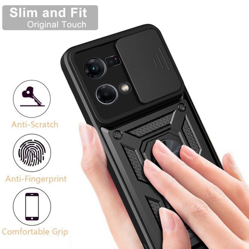 OPPO A16 Case Shockproof with Metal Ring Holder - Black – CellMart