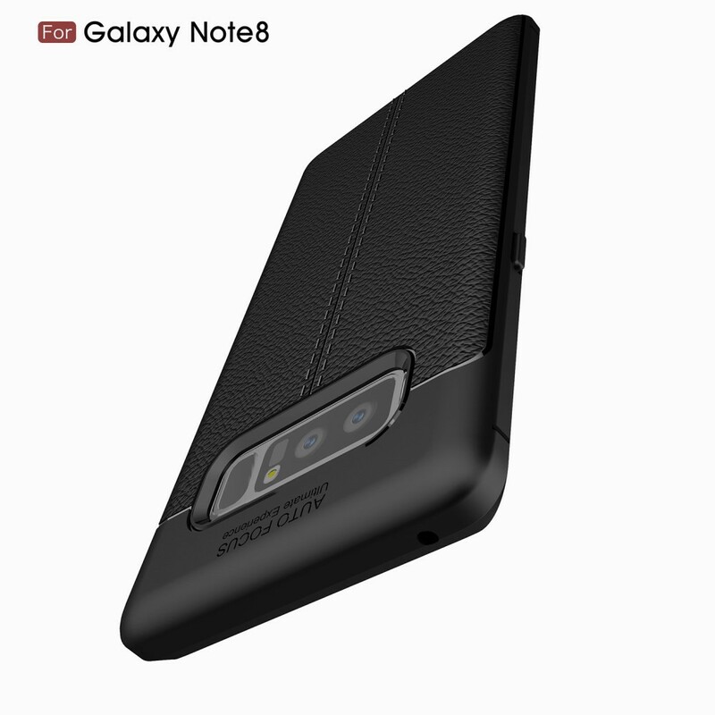 Case Samsung Galaxy Note 8 Leather Effect Lychee Double Line