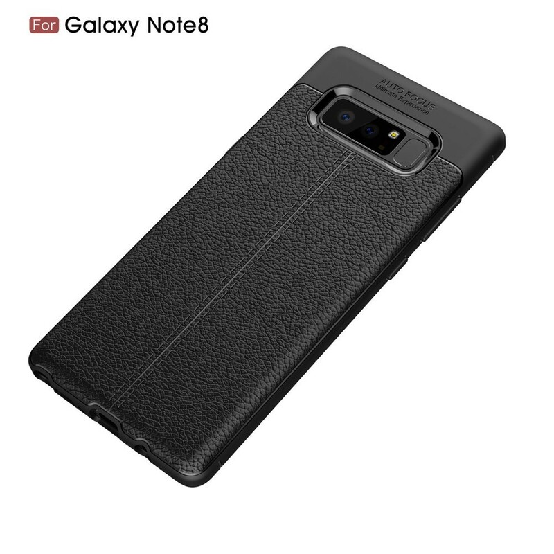 Case Samsung Galaxy Note 8 Leather Effect Lychee Double Line