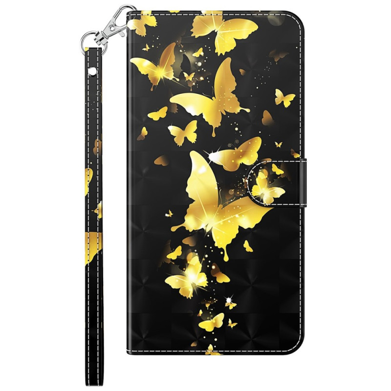 Samsung Galaxy M13 Butterflies Strap Case